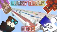 Minecraft LUCKY BLOCK RACE WITH SPECIAL GUESTS! | LarpularMMOs & Femma