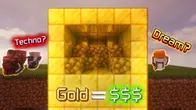 Minecraft: EVERY GOLD BLOCK IS CASH! | LarpularMMOs